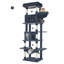 Cat Tree for Indoor Cats, Large Tall Cat Tower, Multi-Level Cats House with Condo, 8 Scratching Posts, Hammock, 4 Pom Poms-1526342316-1526342314