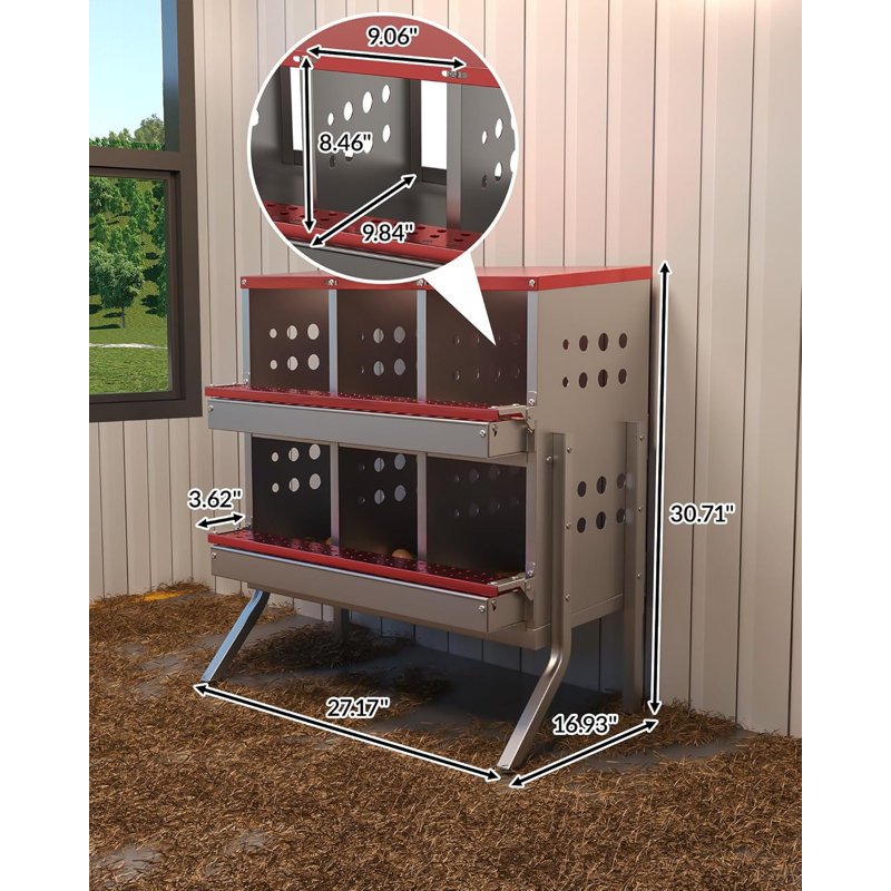 Nesting Boxes, Red
