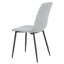 Chaise d'appoint rembourrée Shirley en gris clair