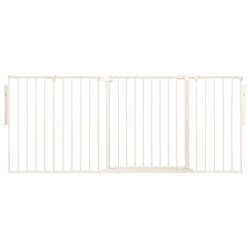 Solyana 70cm H Metal Folding Room Divider, White, 70cm H x 181cm W x 1.5cm D