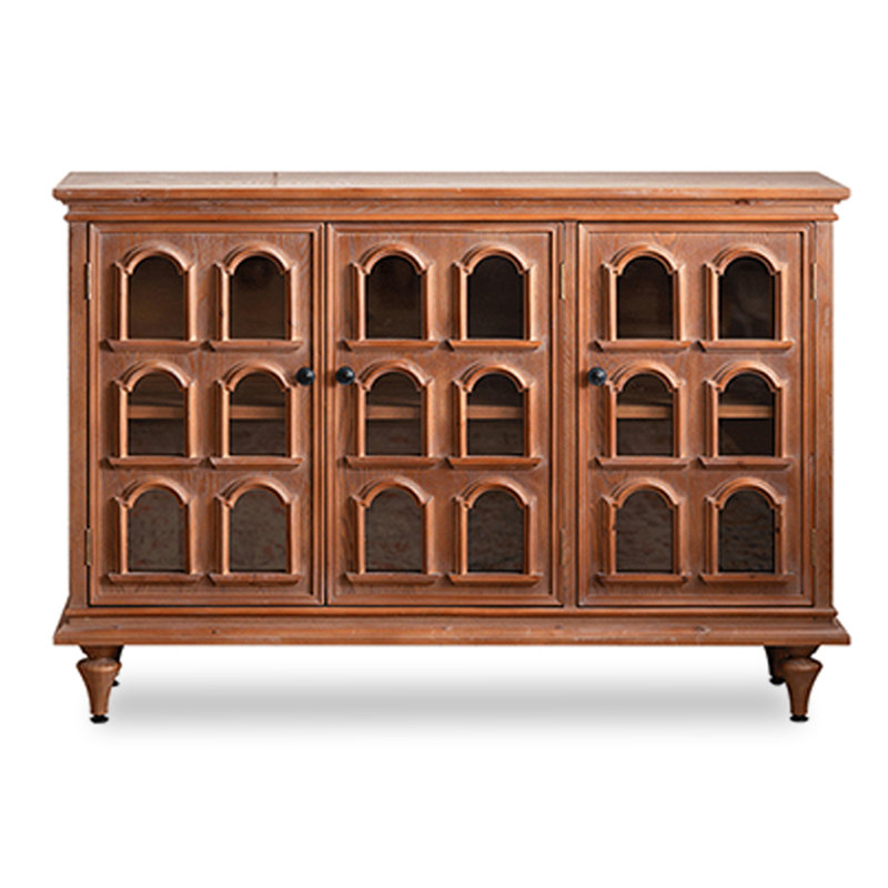 Buffet en bois massif de style français