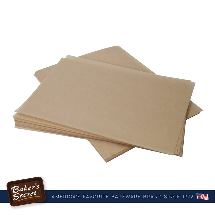 Baker's Secret Paper Microwave Safe Unbleached Parchment Paper Sheets 8 Round - Brown