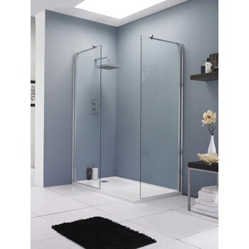 1950mm H Fixed Glass Panel with Glass, 1950mm H x 900mm W x 8mm D