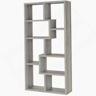 7-Shelf Bookshelf, Bookcase With Open Compartments
