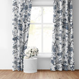 Tree Top Sky Cotton Grommet Top Drapery Panel Set of 2