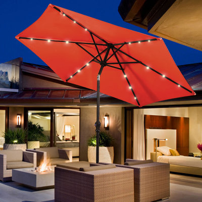 John-James 108'' Lighted Market Umbrella
