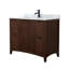 Palmilla 42" Freestanding Single Bathroom Vanity with Marble Top-547851666-547851676-553694019