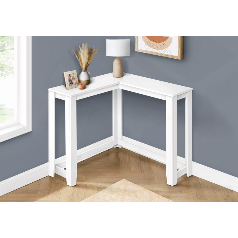 Table d'appoint, console, vestibule, étroit, d'angle, salon, chambre à coucher, contemporain, Blanc
