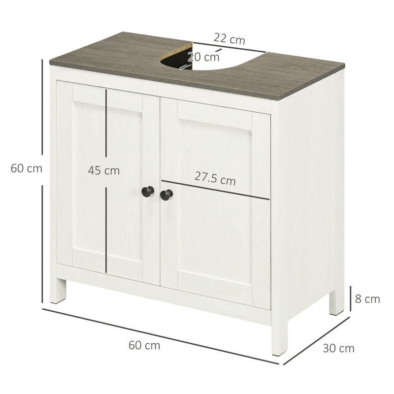 Aubagne 60cm Single Bathroom Vanity Base Only
