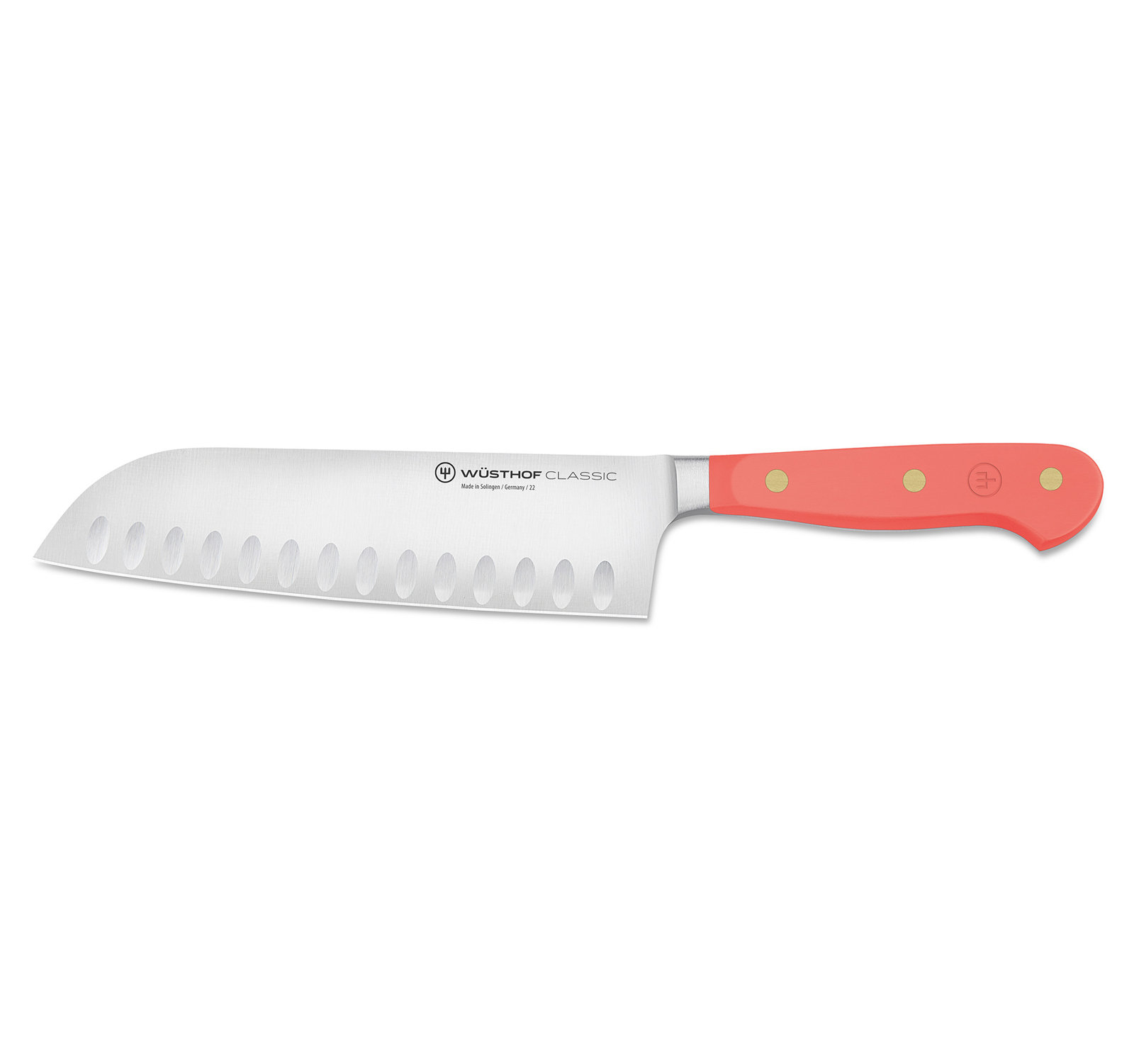 WÜSTHOF Classic Color Coral Peach 7" Santoku Knife