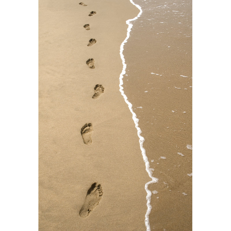 Footprints by Elgol - Wrapped Canvas Print, 122cm H x 81cm W