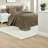 Reversible Oversized Mocha Bedding Set, Cotton Comfort For Home