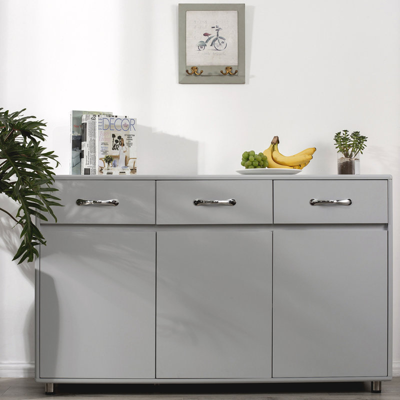 Table d'appoint Three Doors, Gris