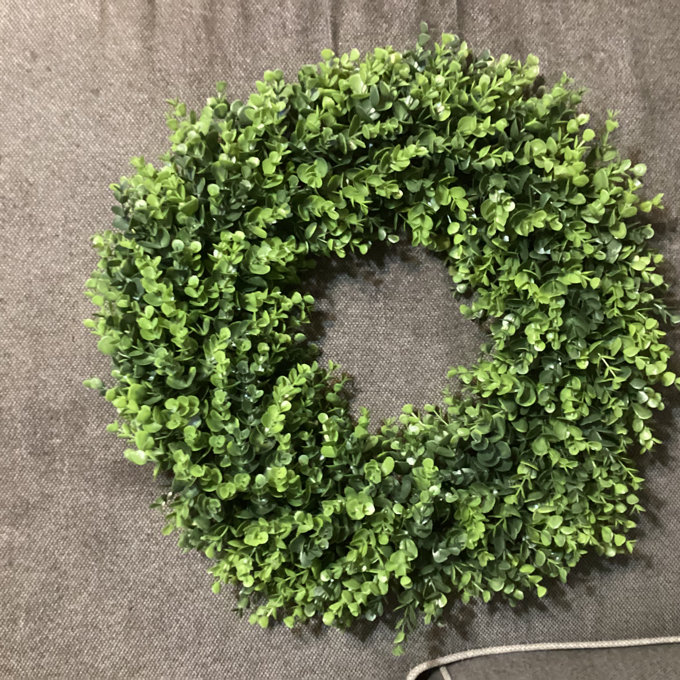 24 Inch Artificial Boxwood Wreath