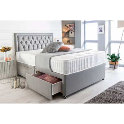 Leela Upholstered Bed with Mattress