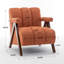 Fauteuil Draedyn rembourré avec pieds en bois massif-663062603-641095088