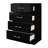4 DRAWERS CHEST IN BLACK-1050069227