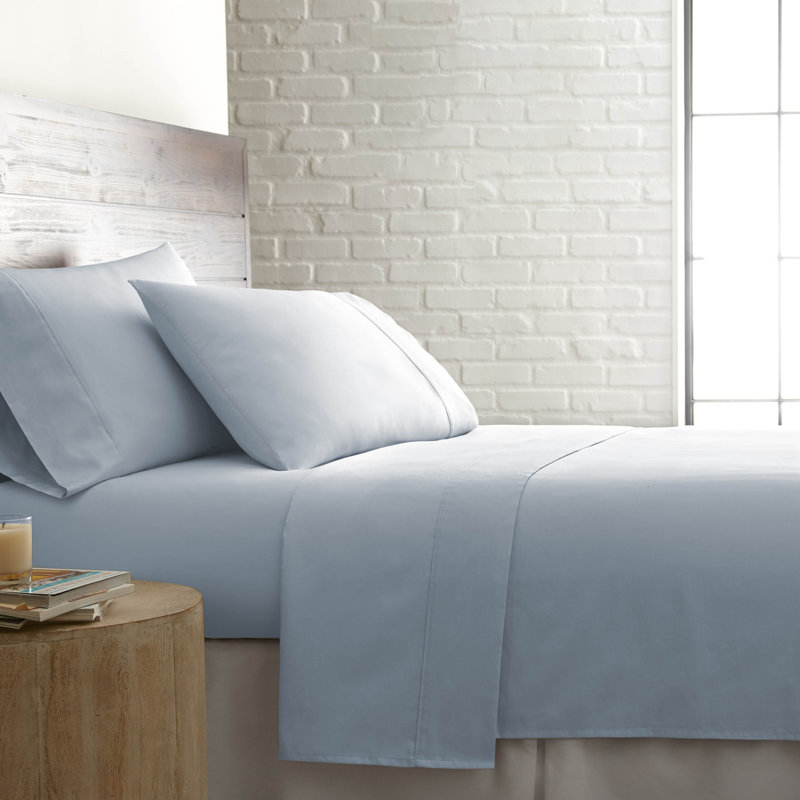 Southshore Fine Linens Sweetbrier Extra Deep Pocket Sheet Set, 100% Cotton 300 Thread Count Sateen Bedding, 2 Pillowcases, 22-Inch Deep Pocket, California King