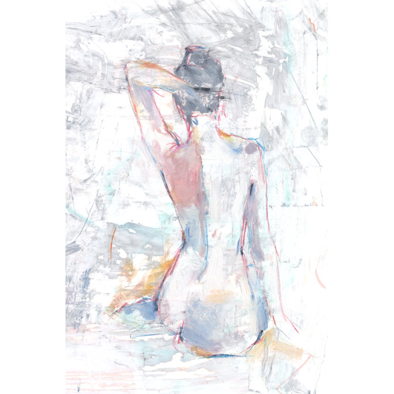 Pastel Study I by Ethan Harper - Painting, 30cm H x 20cm W, Wrapped Canvas