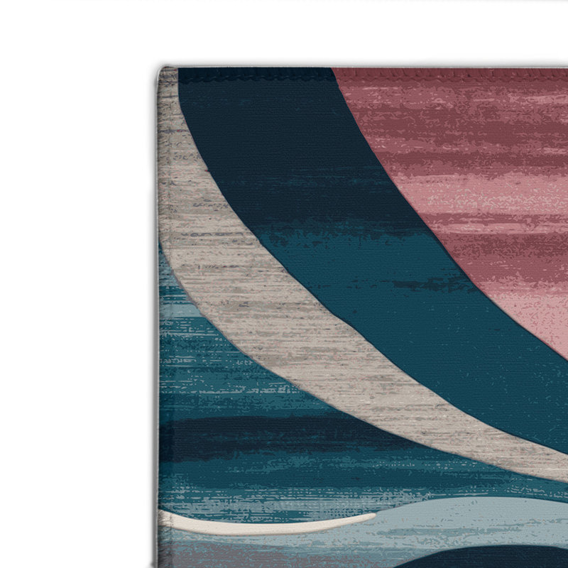Tapis intérieur et extérieur gris Watercolor, Rectangle 9 pi x 12 pi