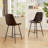 Caban Upholstered Counter Stool with Metal Frame-835055359