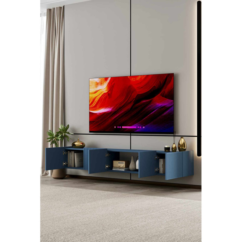 Meuble télé, 11.42" H x 55.12" W x 7.87" D, Mint