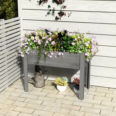 Wood Elevated Planter