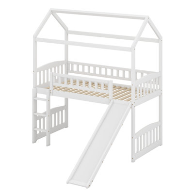 House Loft Bed With Slide