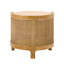 Table basse rotative moderne avec plateau rotatif et rangement caché