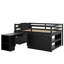 Lit mezzanine double avec bureau d'écriture rétractable et 3 tiroirs-1891810751