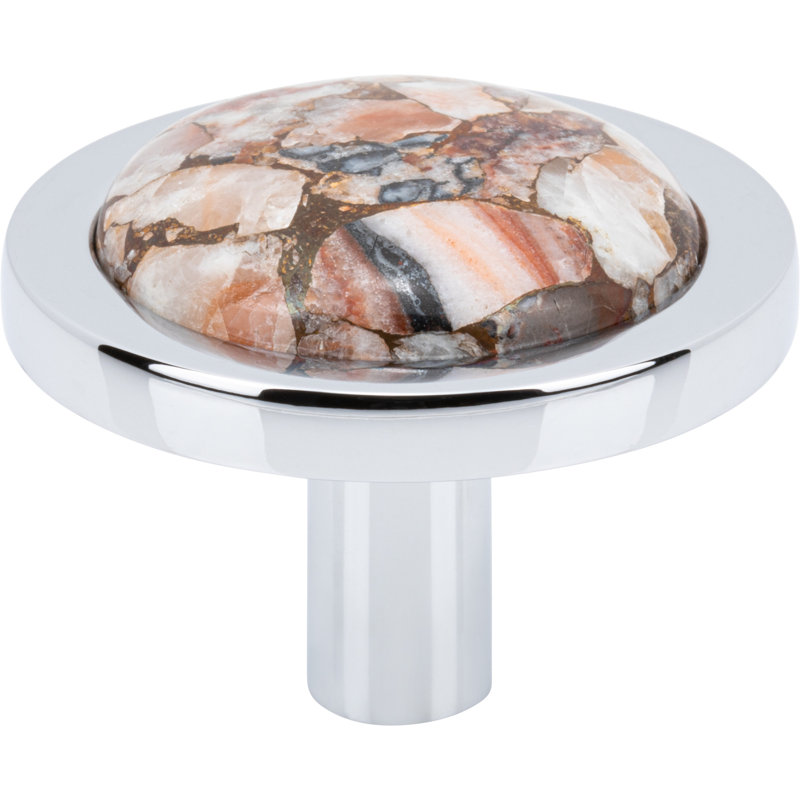 Firesky Diameter Knob, Mohave Yellow, Polished Chrome