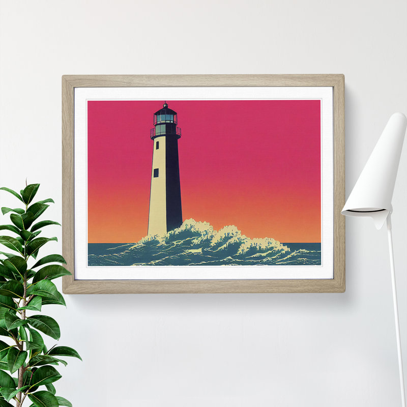Pop Lighthouse - Single Picture Frame Print