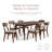 Rozella Expandable 79" Solid Wood Dining Table