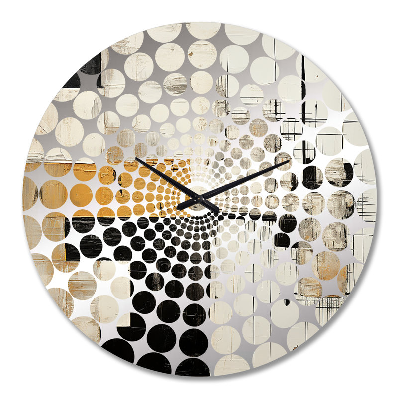 Yord - Horloge murale peinture abstraite, Grand
