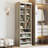Modular Storage 23.6" W x 78.7"H  with Shelf and Cubies, Shoe Storage Cabinet Wood Closet System-1571840420