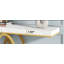 Modern Faux Marble Console Table With Gold Geometric Base For Elegant And Functional Home Decor