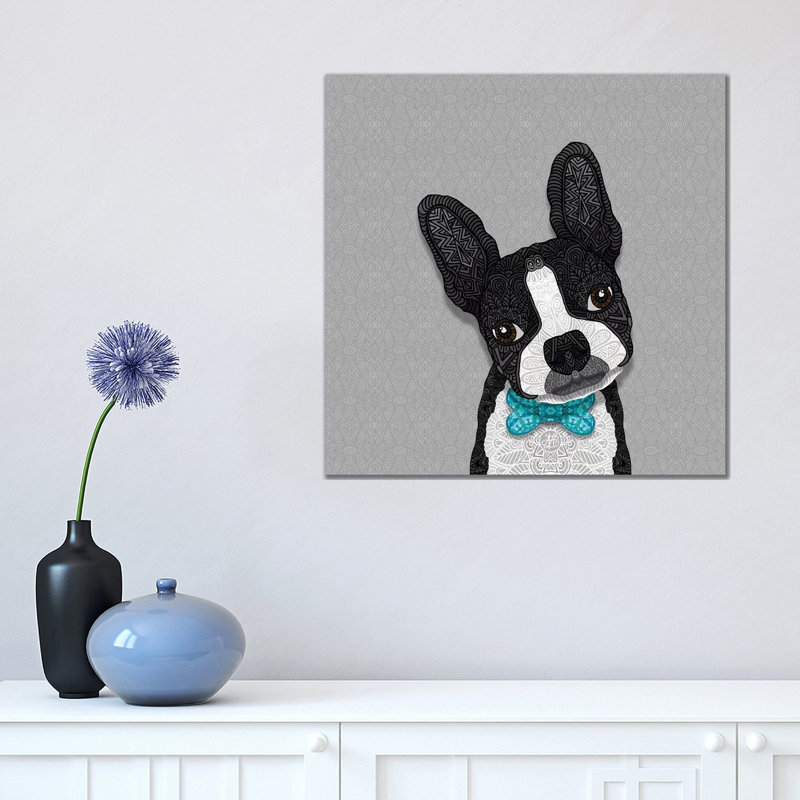 Bow Tie Boston by Angelika Parker - Wrapped Canvas Print, 45.72 cm H x 45.72 cm W
