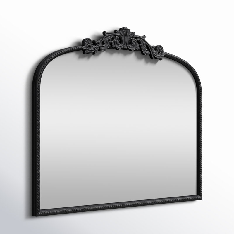Miroir d'appoint mural Emmeline, 31 po x 40 po, Noir