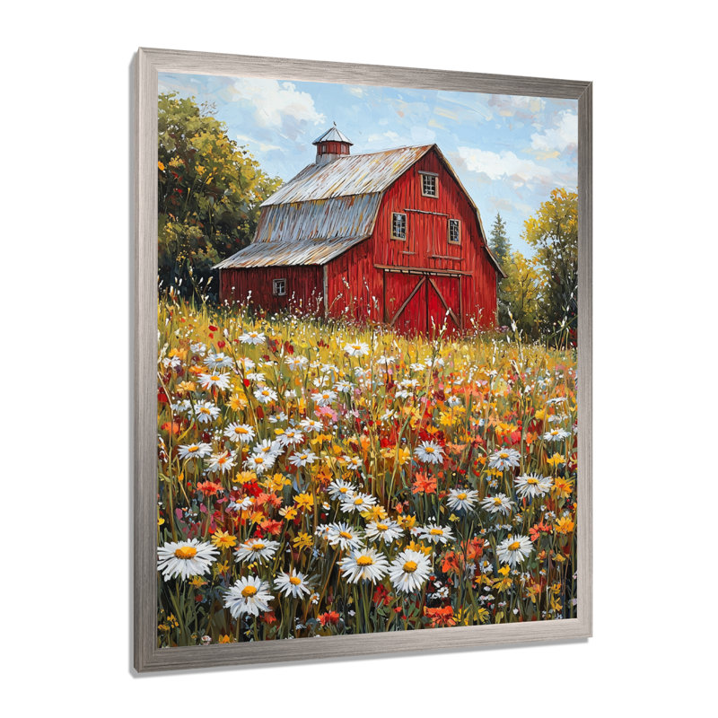 Dobrinsky - paysages, impressions sur toile, Argent argent, H 20 po x l 12 po, Reproduction encadrée d'une seule photo