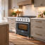 30 in. 4.2 cu. ft. Natural Gas Range and Convection Oven in Light Blue with True Simmer Burners-1953421734-1953421735
