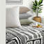 Ensemble de literie en coton de qualité supérieure, taie décorative 1 pièce taupe avec motif brodé