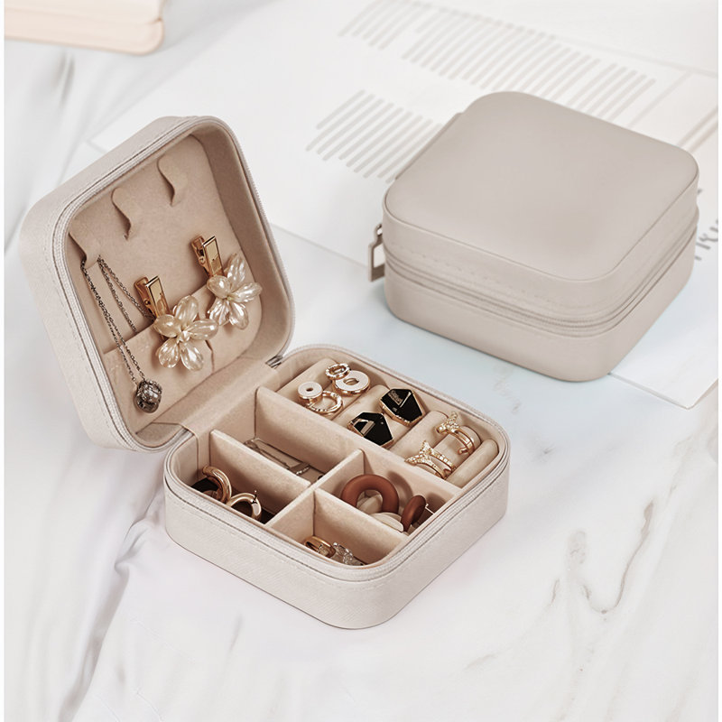 Makeup Organiser + Portable, Beige
