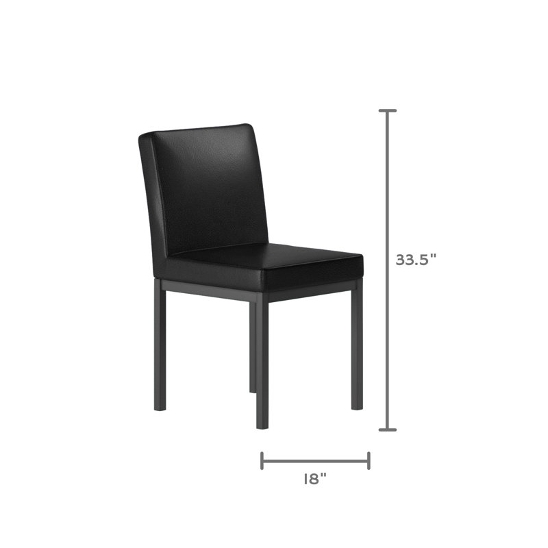 Chaise de salle à manger Auburn, Noir, Gris