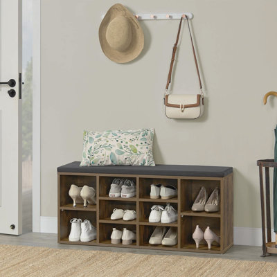 10 Pair Shoe Storage Bench