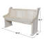 Akron Solid Wood Bench