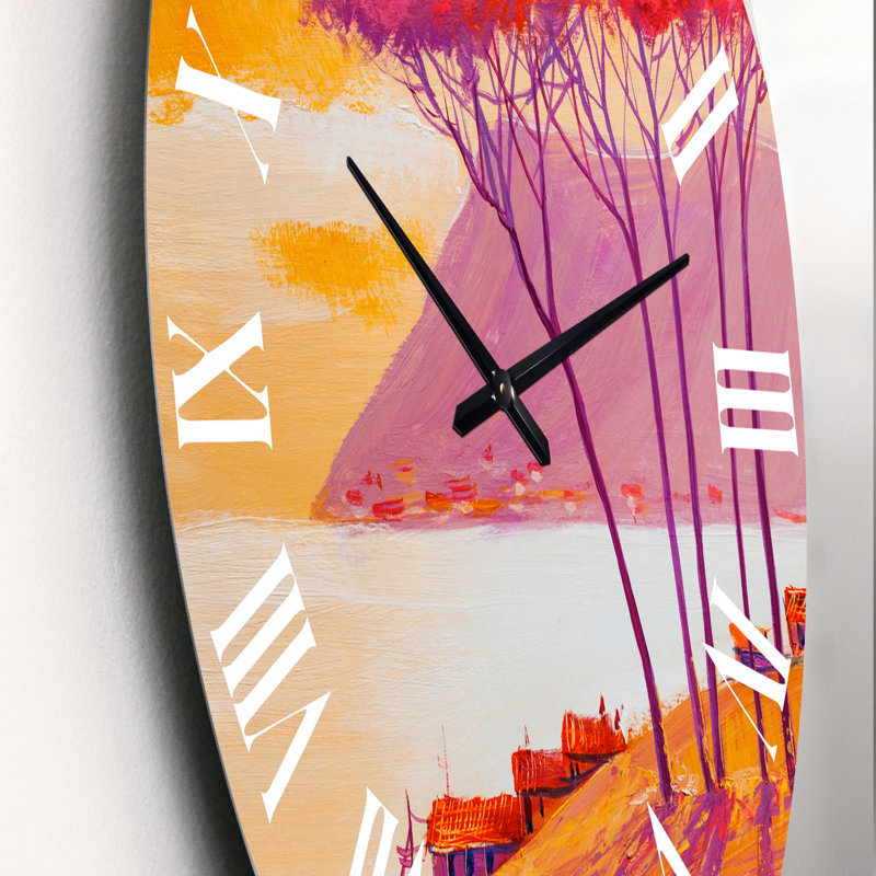 Horloge murale jaune, Petit