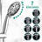 7-Setting Dual Shower Head Spa With - Stainless Steel Slide, Wall Mount Drill- Head, Finish