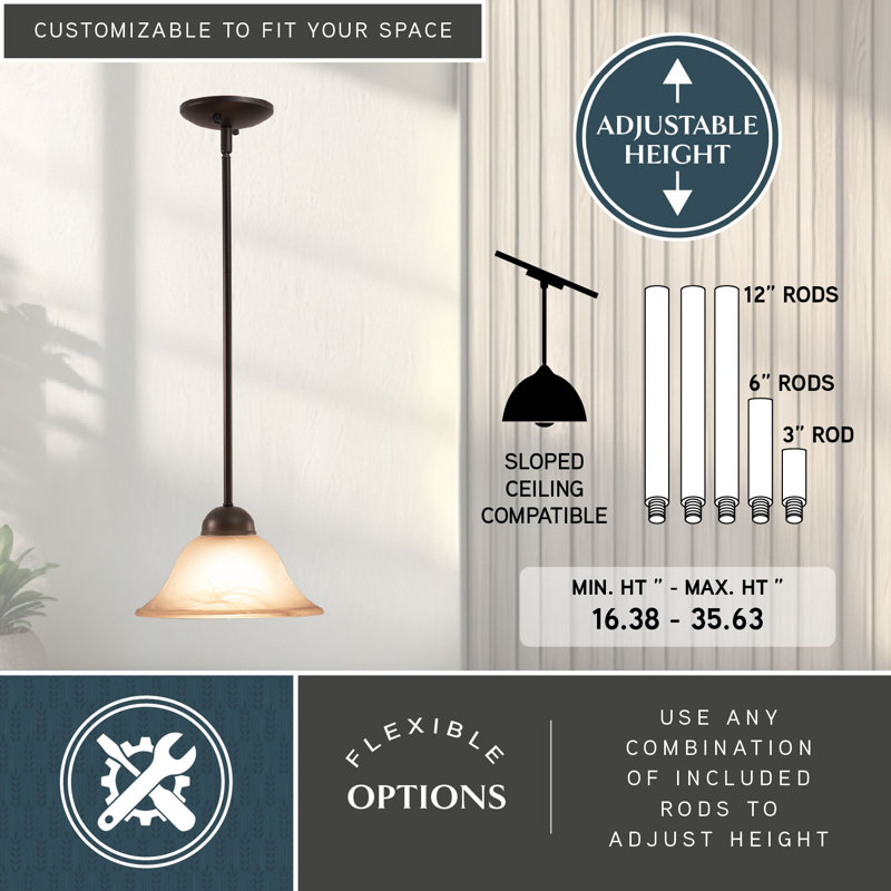 Offerman 1 - Light Single Pendant, Oil Burnished Bronze