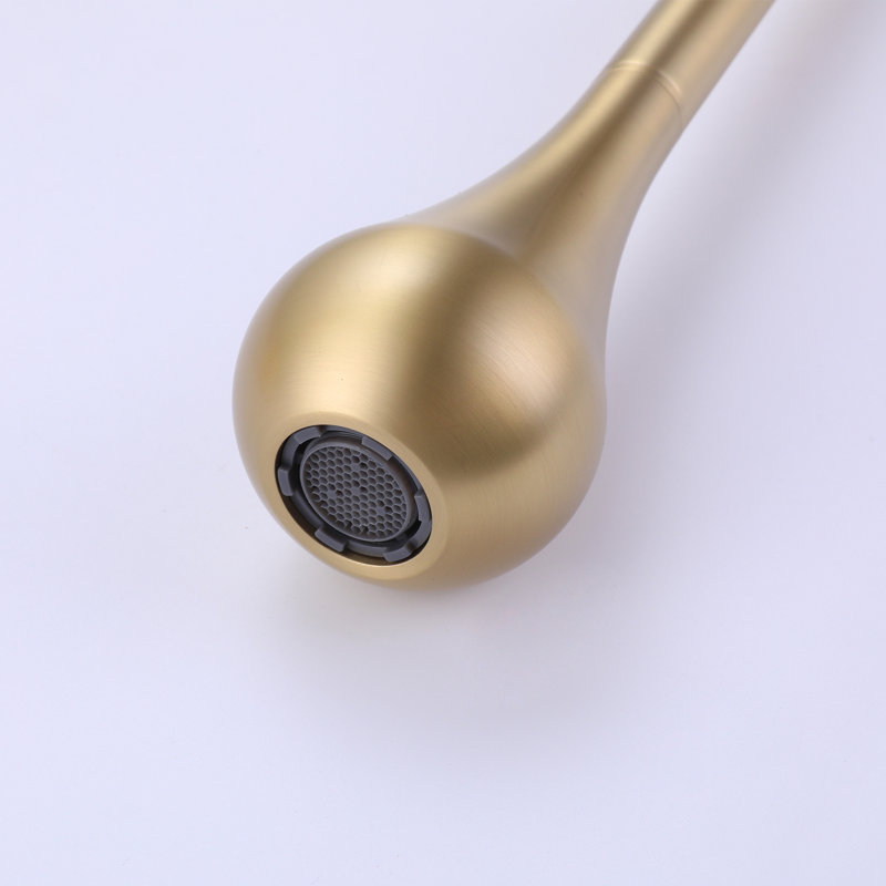 Ceiling Mounted Single-handle Bathroom Faucet, Brushed Gold