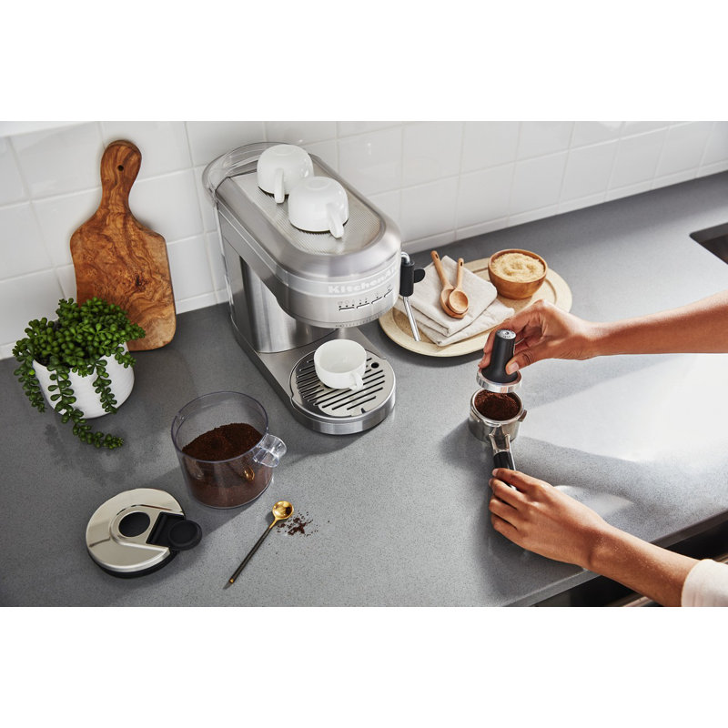 KitchenAid® Metal Semi-Automatic Espresso Machine, Brushed Stainless Steel